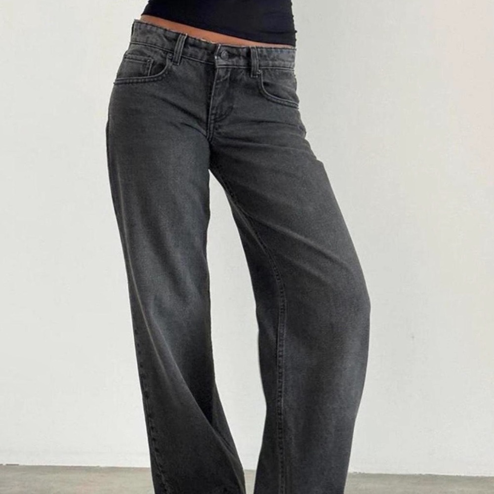 MOTEL parallel low rise jeans